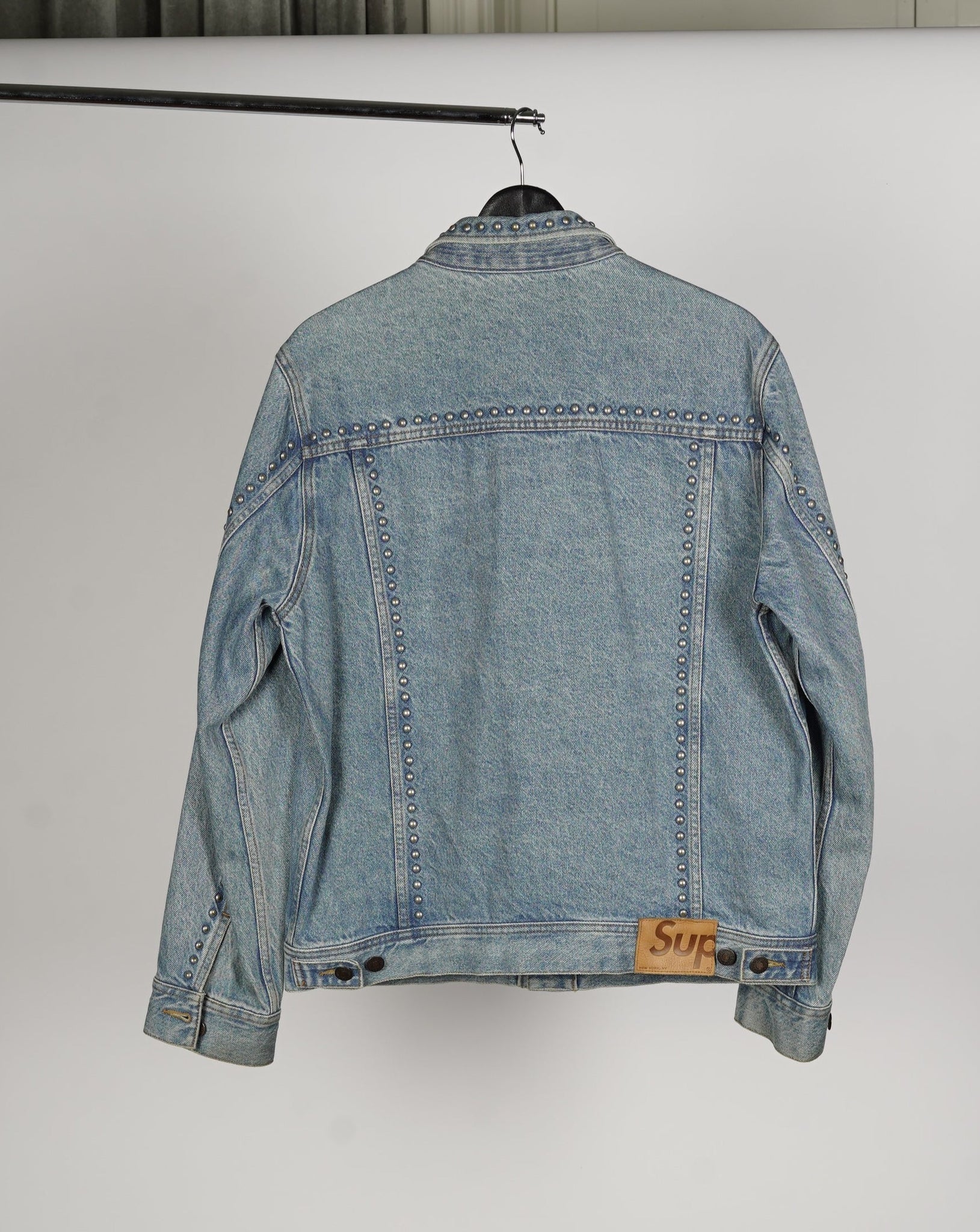 Supreme Studded Denim Jacket - Medium