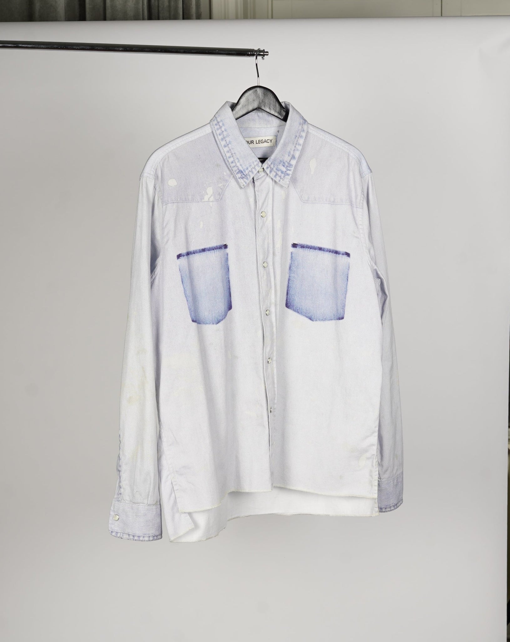 Our Legacy Western Shirt Denim Print - Large